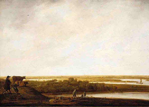 Aelbert Cuyp Panoramic Landscape with Shepherds Spain oil painting art